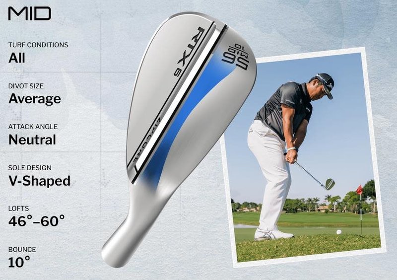 Cleveland RTX 6 ZipCore Tour Satin heren wedge, staal