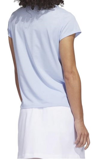 Adidas Go-To Heathered dames polo, blue dawn mel