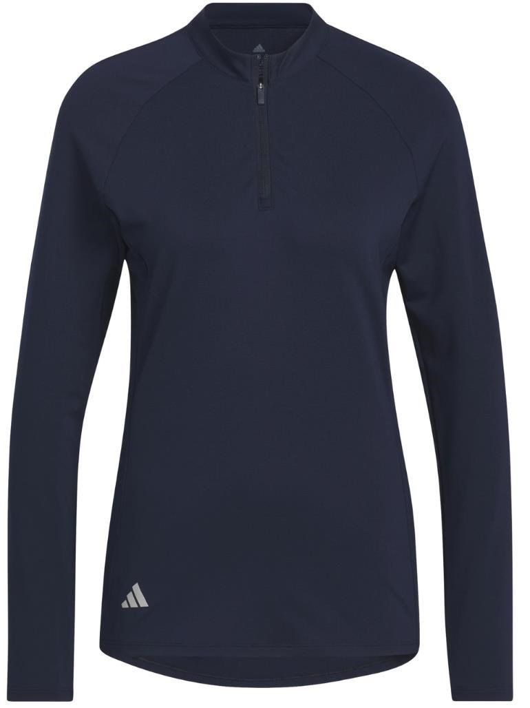 Adidas Solid Quarter Zip Long Sleeve dames sweatshirt, collegiate navy