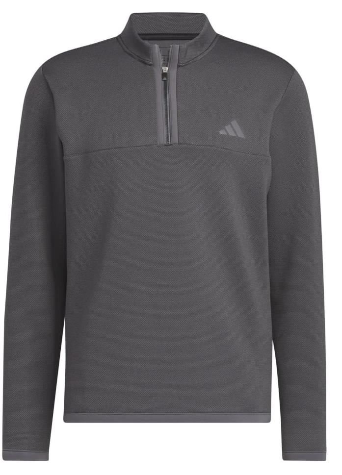 Adidas Microdot 1/4 zip heren sweater, zwart/wit