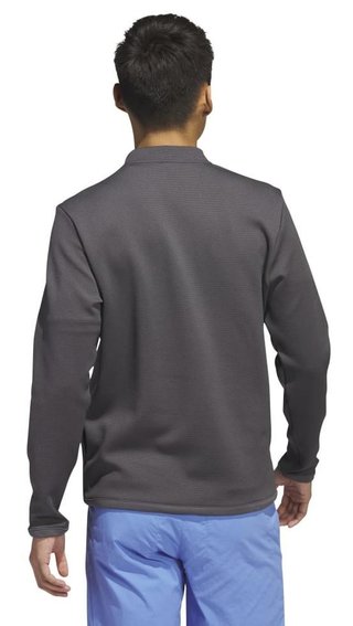 Adidas Microdot 1/4 zip heren sweater, zwart/wit