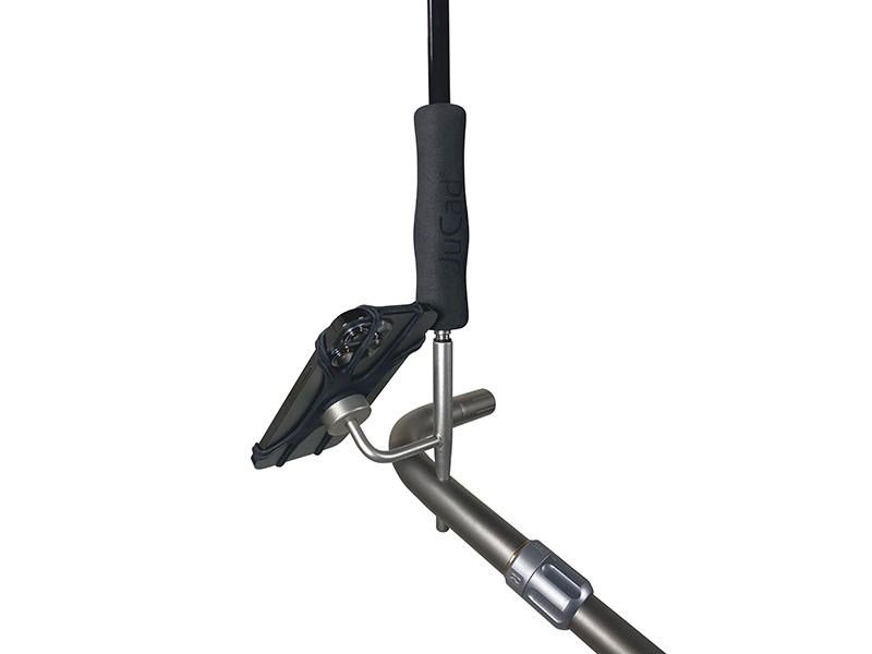 JuCad smartphone houder met paraplu-uitbreiding, titanium