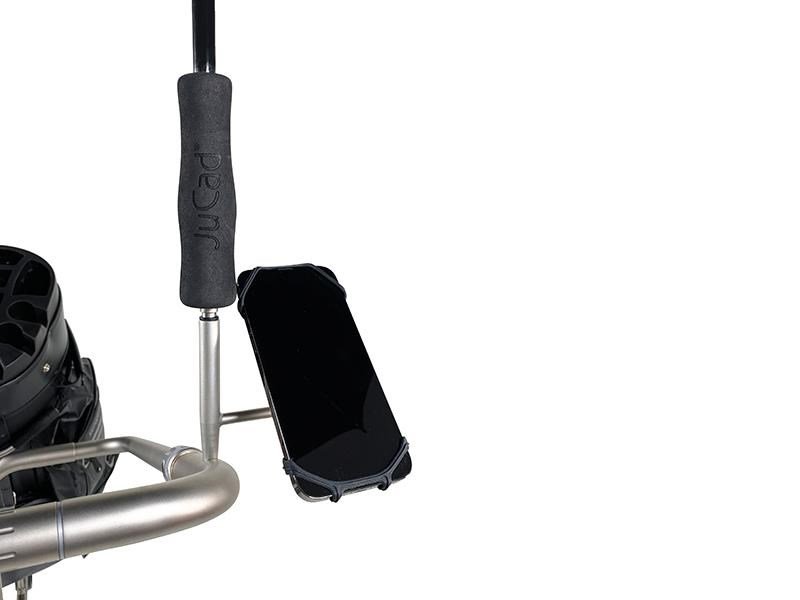 JuCad smartphone houder met paraplu-uitbreiding, titanium