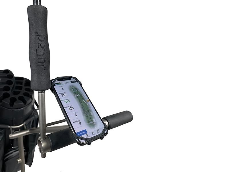 JuCad smartphone houder met paraplu-uitbreiding, titanium