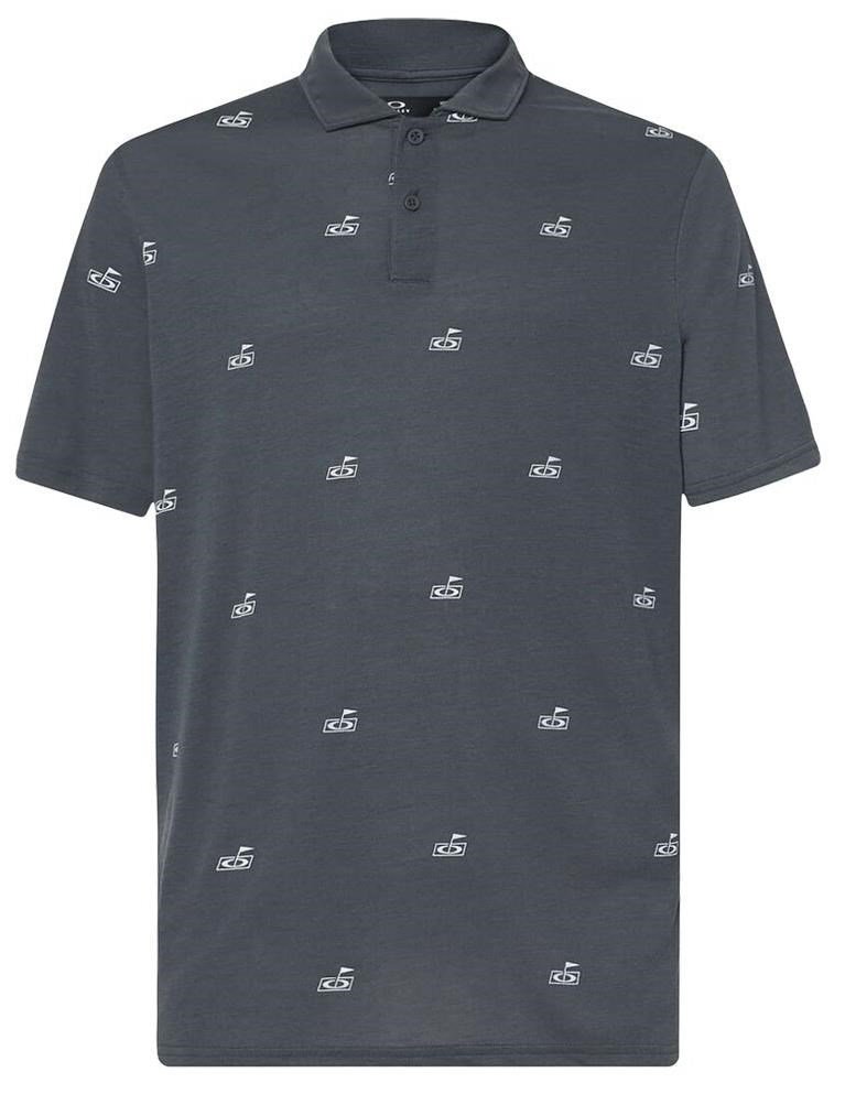 Oakley Golf Flag Pattern heren polo, dark slate