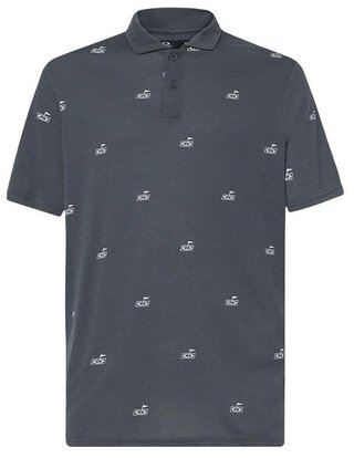Oakley Golf Flag Pattern heren polo, dark slate