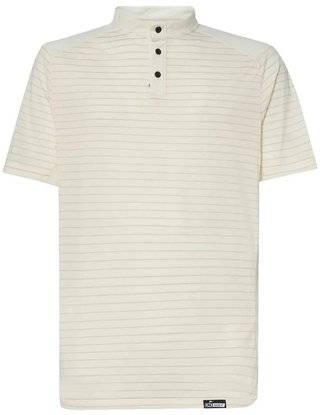 Oakley Fringe Stripe heren polo, arctic white