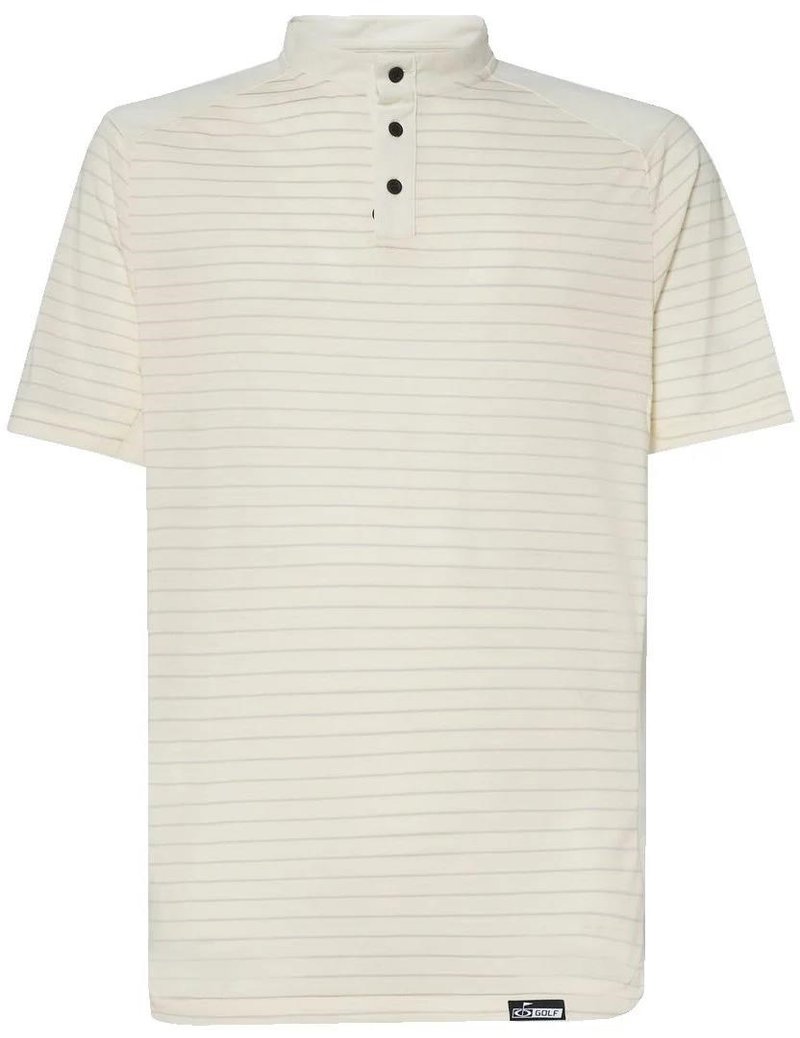 Oakley Fringe Stripe heren polo, arctic white