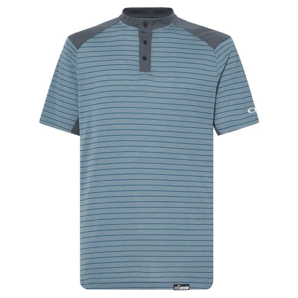Oakley Fringe Stripe heren polo, dark slate