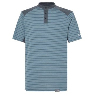 Oakley Fringe Stripe heren polo, dark slate