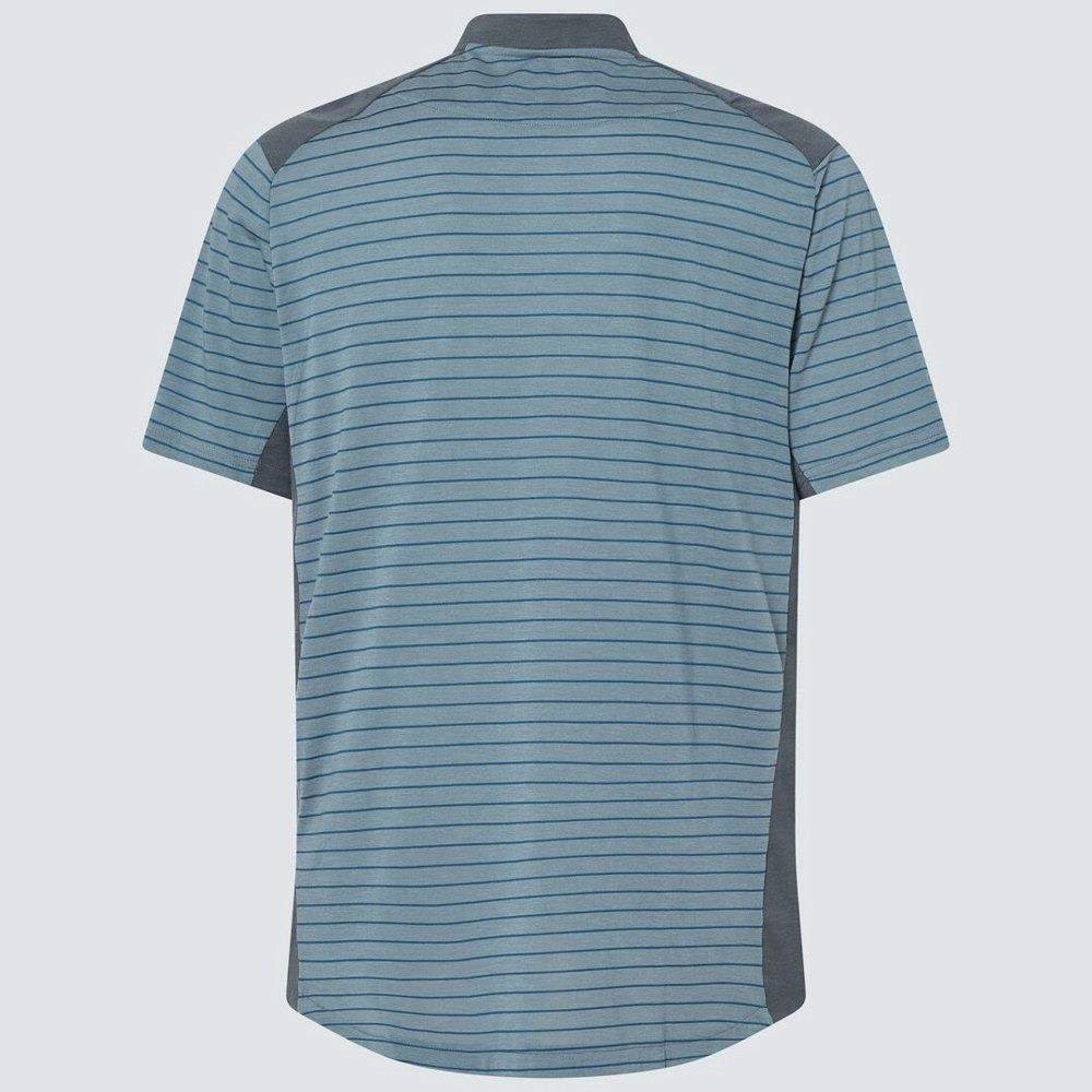 Oakley Fringe Stripe heren polo, dark slate