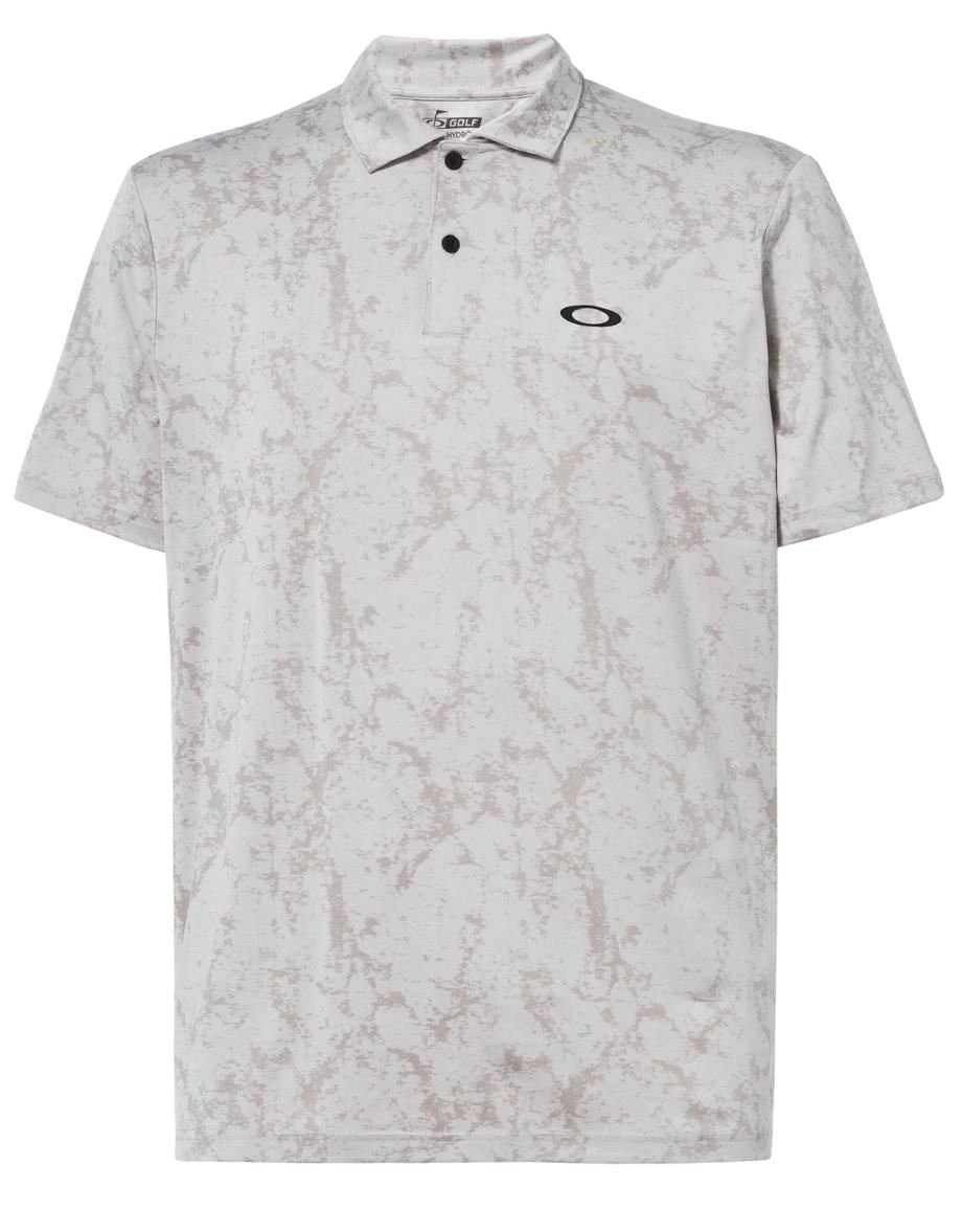 Oakley Marble Jaquard heren polo, arctic white