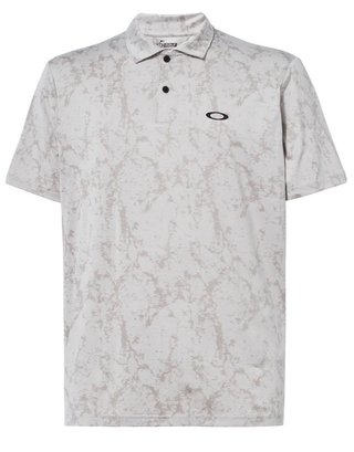 Oakley Marble Jaquard heren polo, arctic white