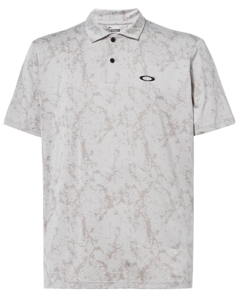 Oakley Marble Jaquard heren polo, arctic white