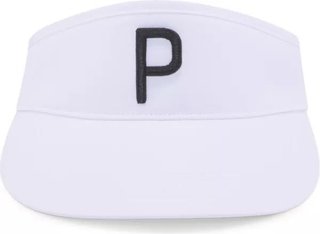 Puma P Visor Adj universele visor, bright white/black