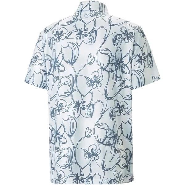 Puma Cloudspun Stems heren polo, white/evening sky