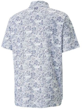 Puma Mattr Seaplanes heren polo, navy blazer/tropical aqua