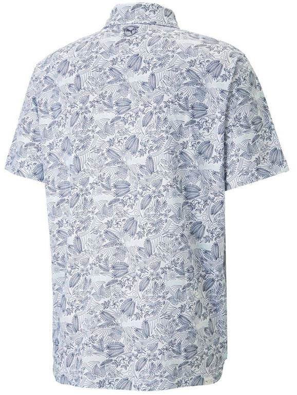 Puma Mattr Seaplanes heren polo, navy blazer/tropical aqua