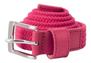 FootJoy Women's Braided damesriem, hot pink