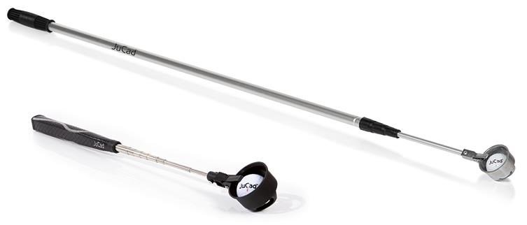 JuCad telescopische roestvrijstalen ballenvisser 6,5' (2m)