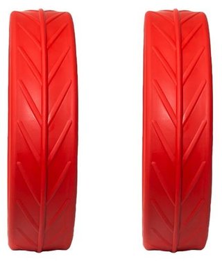 JuCad Tyres for Rear Wheels (2 banden voor JuCad achterwiel), rood