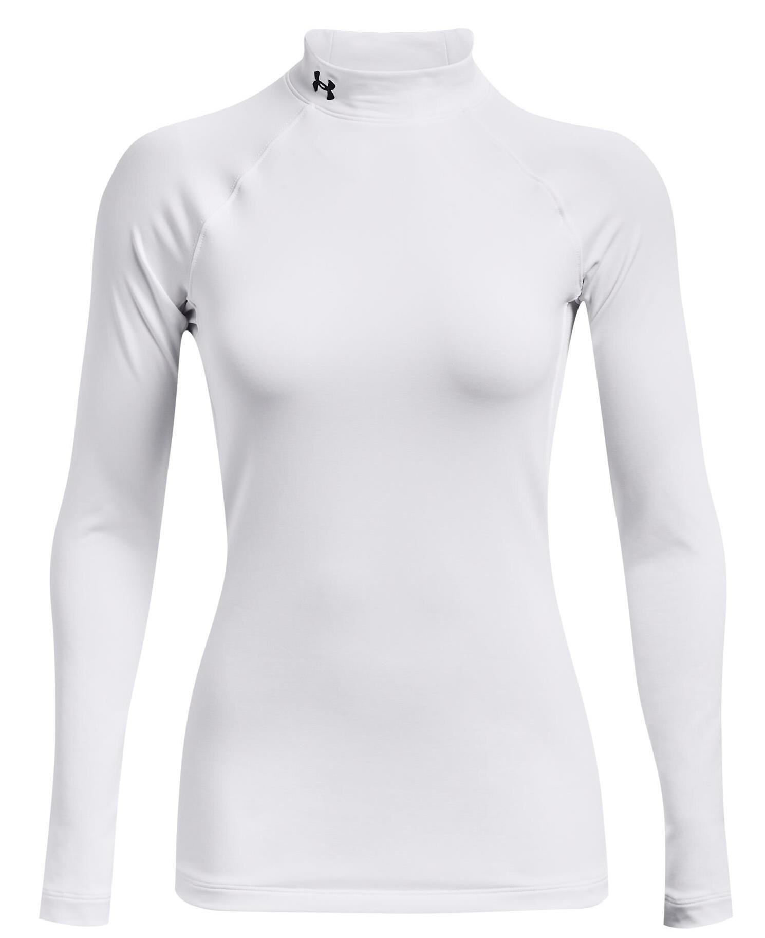 Under Armour Authentics Mockneck dames baselayer, wit