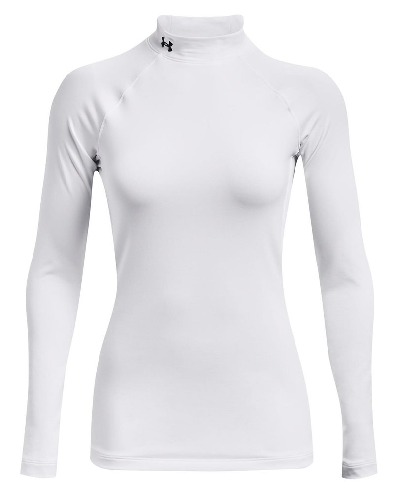 Under Armour Authentics Mockneck dames baselayer, wit