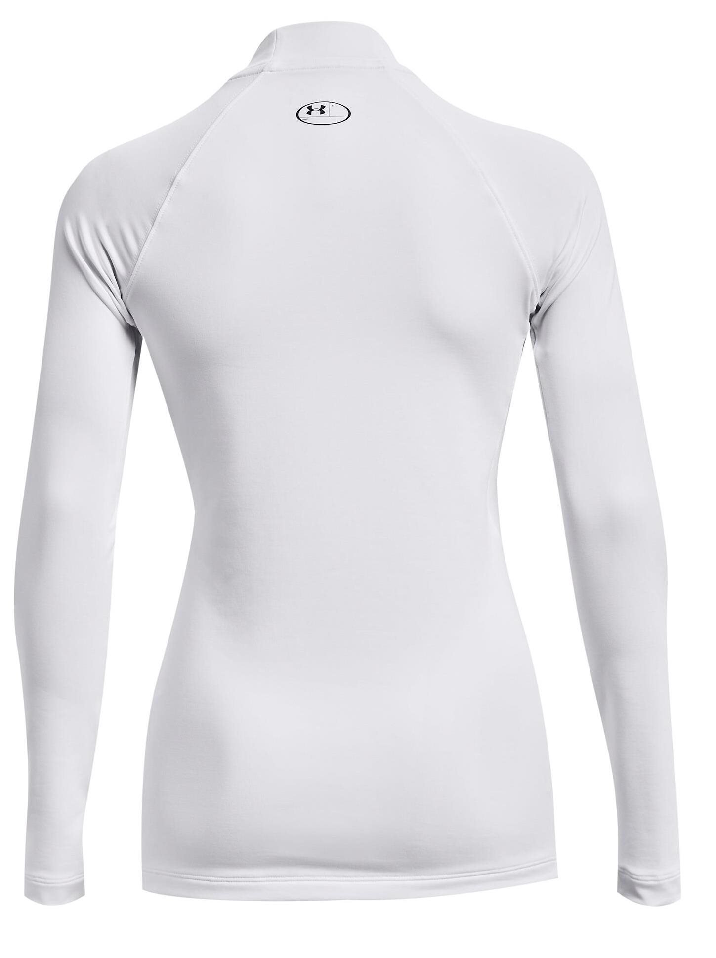Under Armour Authentics Mockneck dames baselayer, wit