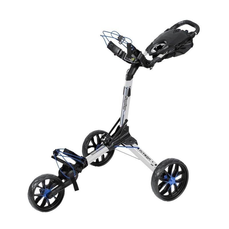 Bag Boy Nitron Auto-Open handtrolley, wit/kobalt