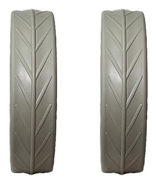 JuCad Banden voor achterwielen (2 banden voor JuCad achterwielen), titanium
