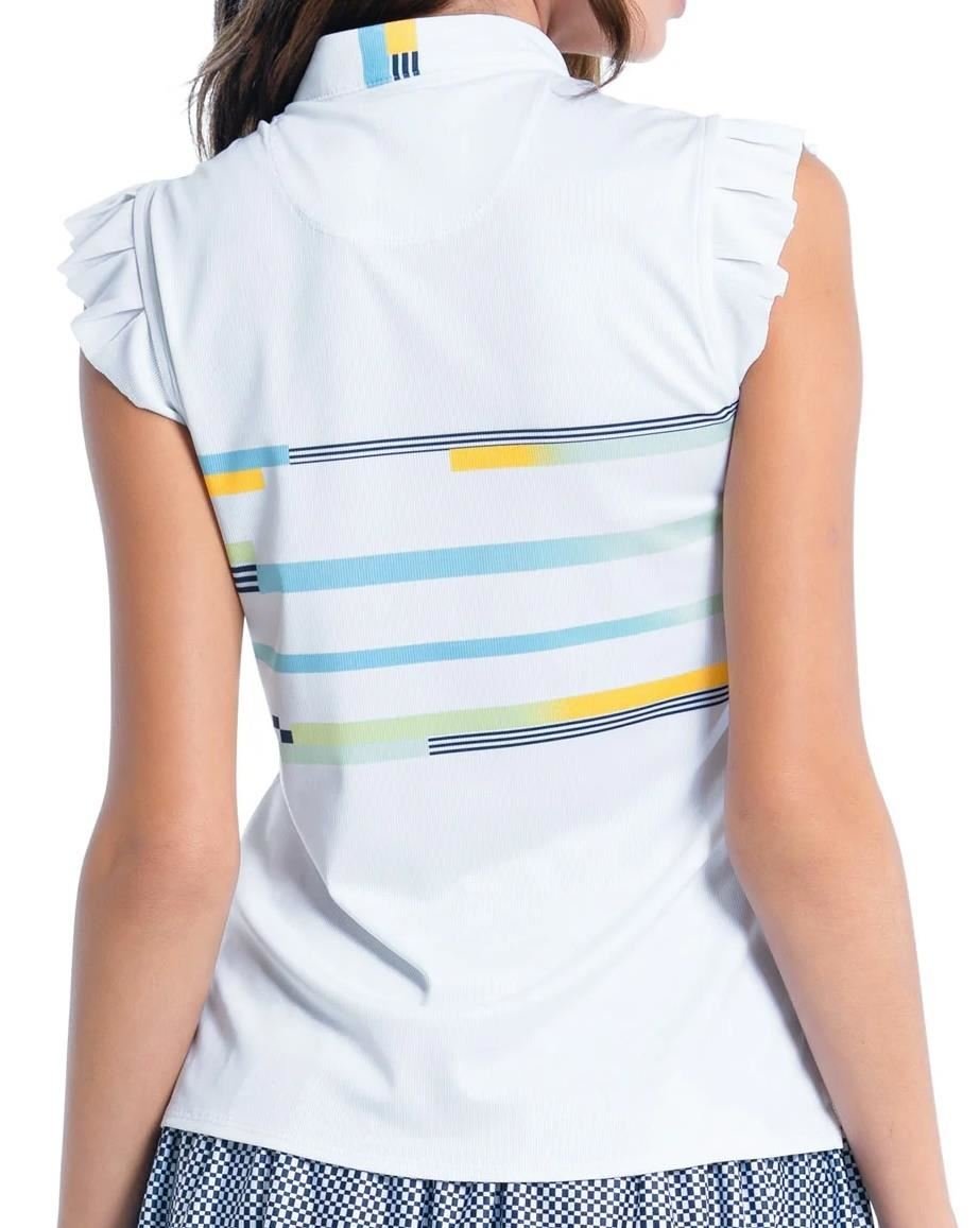 Lucky in Love Finish Line dames polo, wit