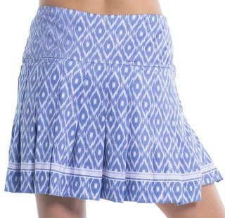 Lucky in Love Ikat Pleated golf short skort 2023 dames rok, shadow