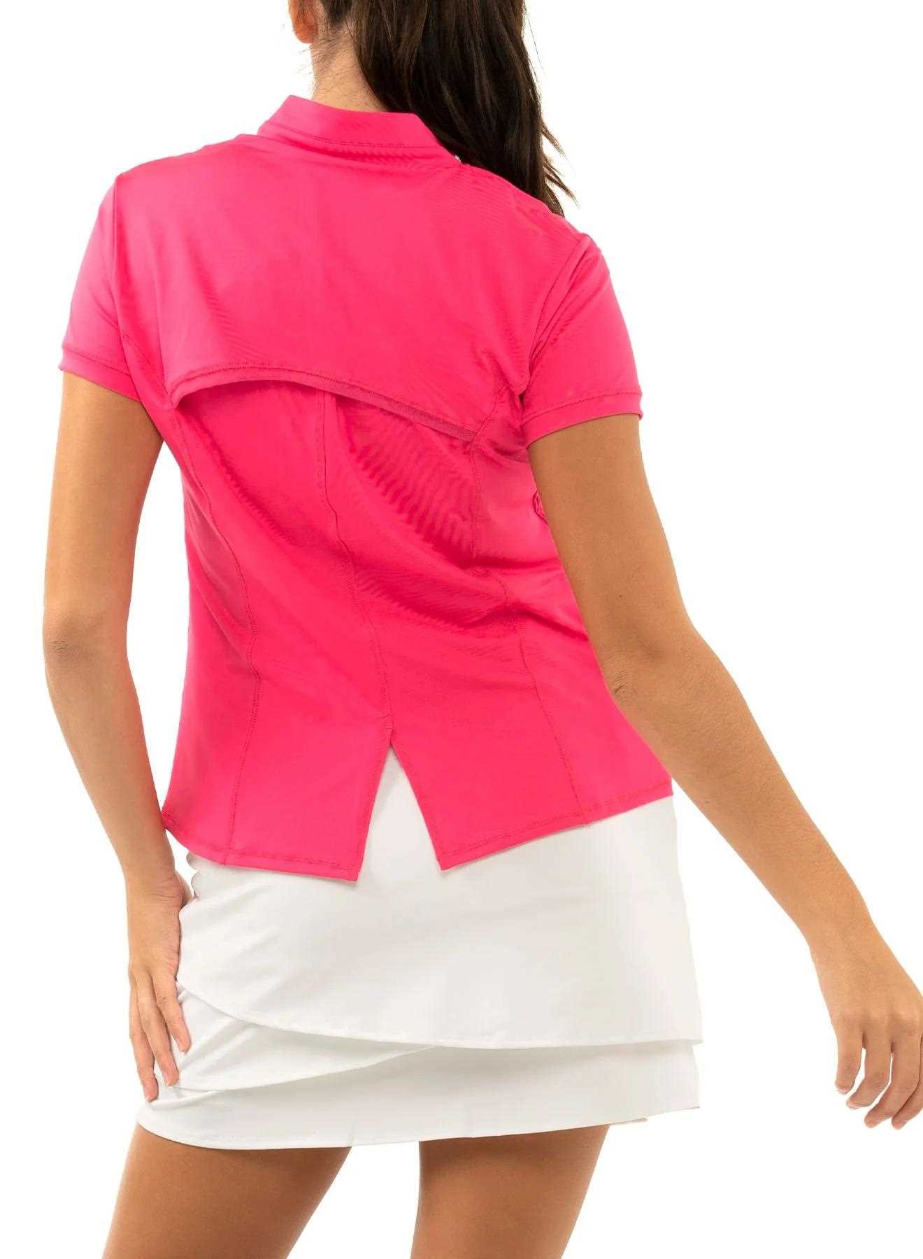 Lucky in Love Chi Chi Short Sleeve dames polo, melon