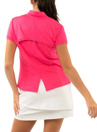 Lucky in Love Chi Chi Short Sleeve dames polo, melon