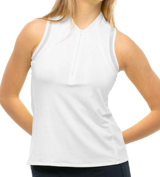 Lucky in Love My Favorite dames polo zonder mouwen, wit