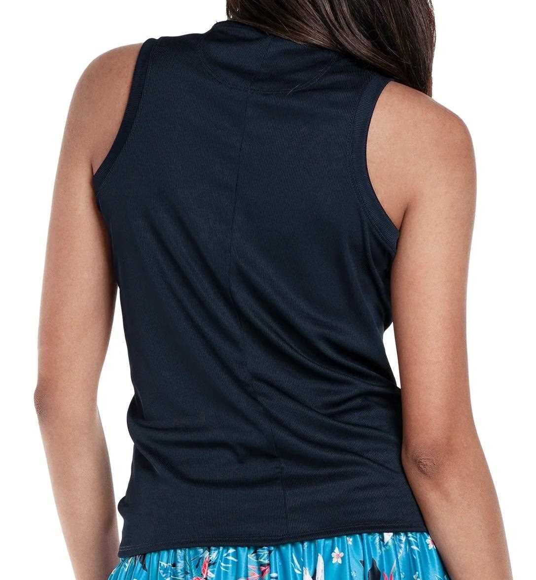 Lucky in Love Twist It Up dames mouwloos polo, midnight
