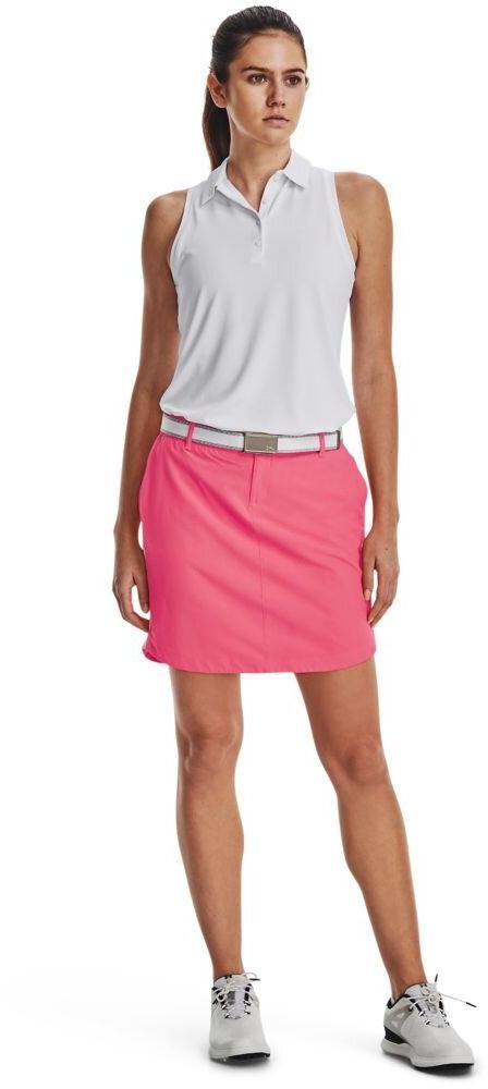 Under Armour Links Woven dames golfrok, pink shock