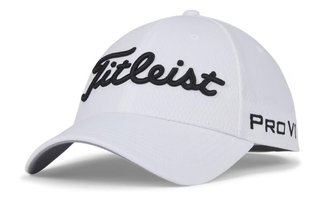 Titleist Tour Elite heren pet, wit/zwart