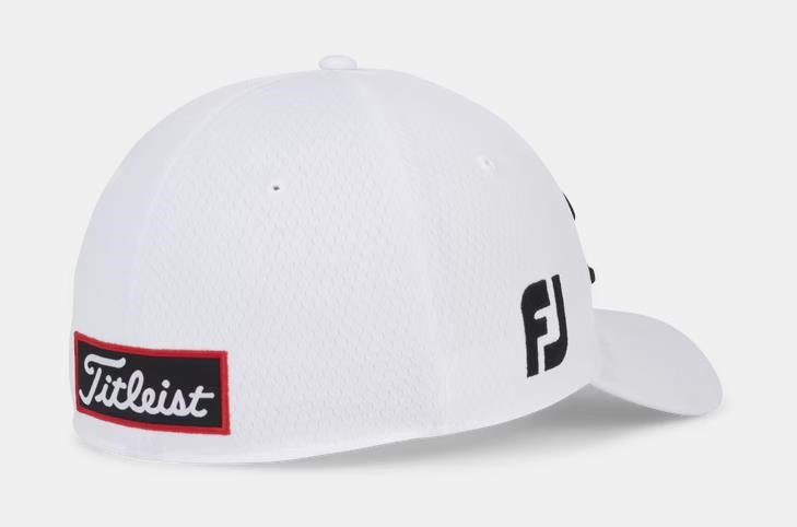 Titleist Tour Elite heren pet, wit/zwart