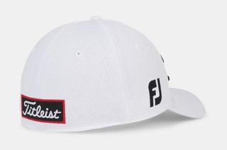 Titleist Tour Elite heren pet, wit/zwart