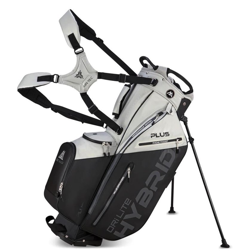 Big Max Dri Lite Hybrid Plus stand bag, grey/black
