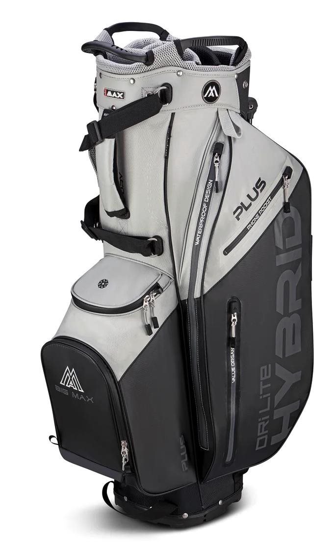 Big Max Dri Lite Hybrid Plus stand bag, grey/black