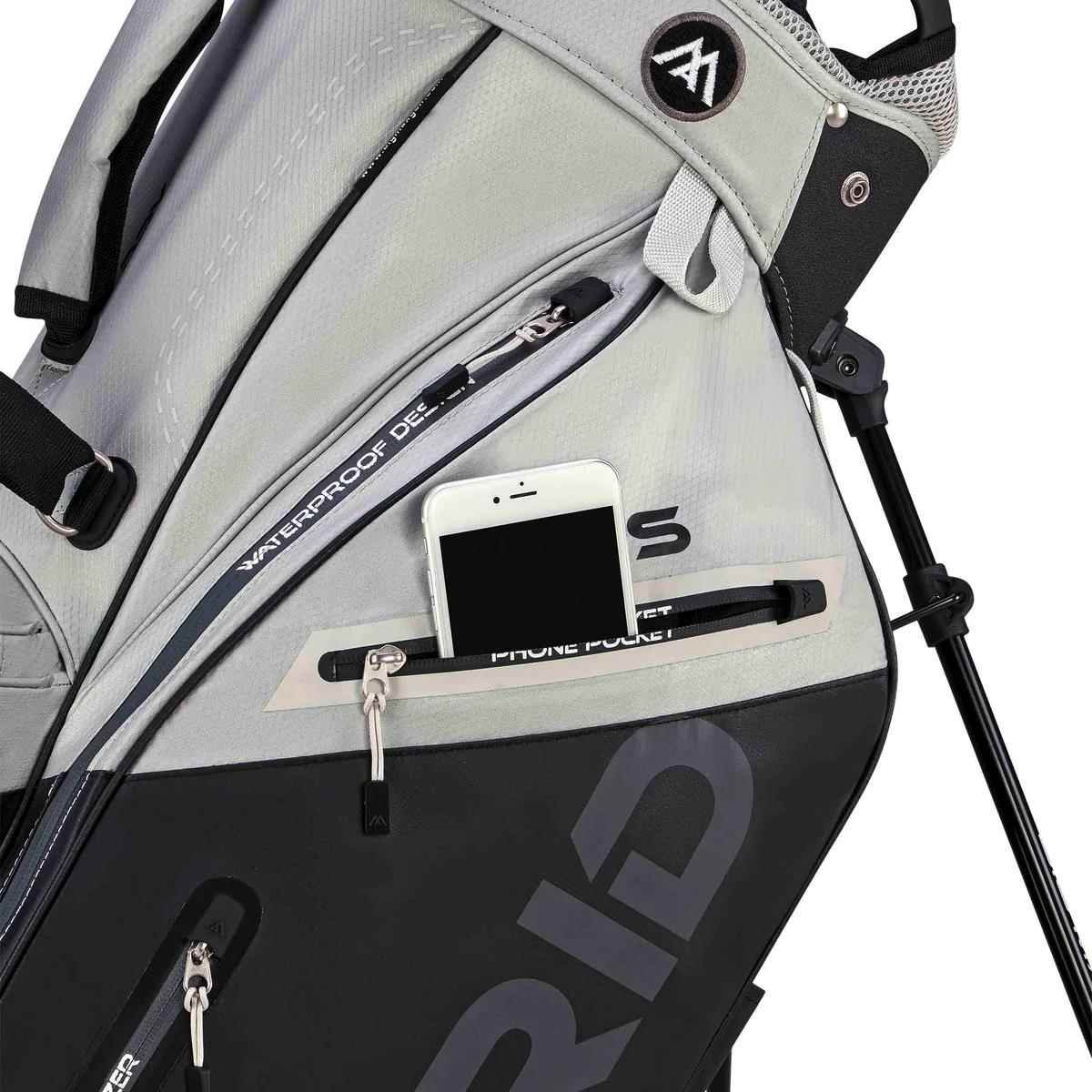 Big Max Dri Lite Hybrid Plus stand bag, grey/black