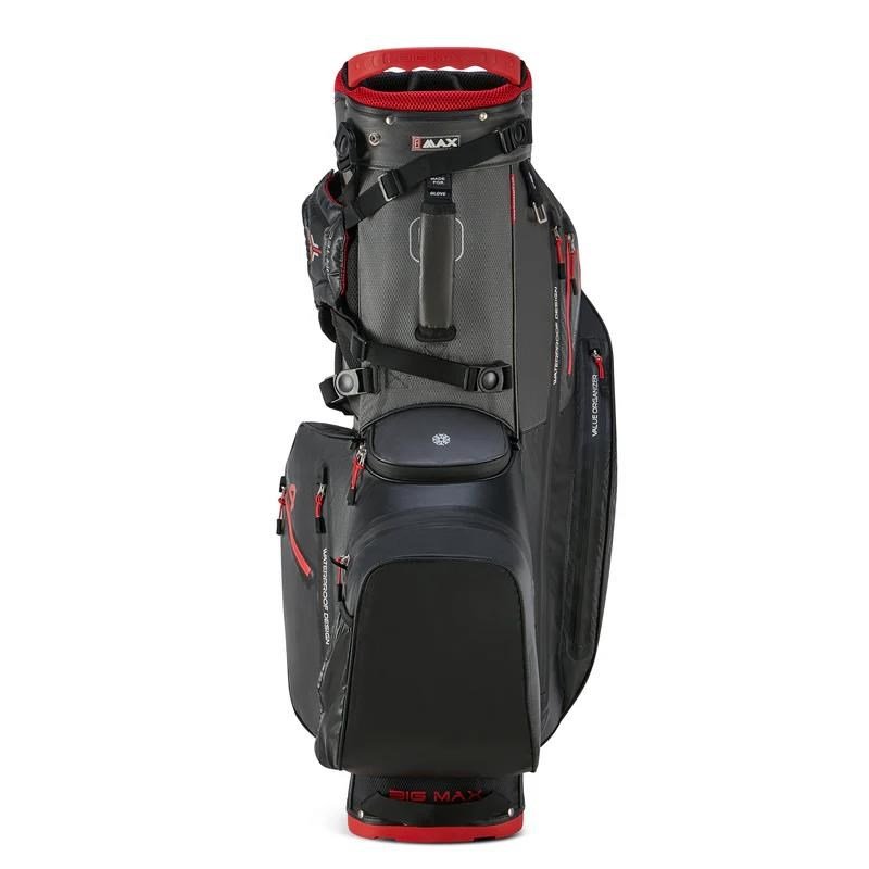 Big Max AQUA Hybrid 4 stand bag, zwart/houtskool/rood