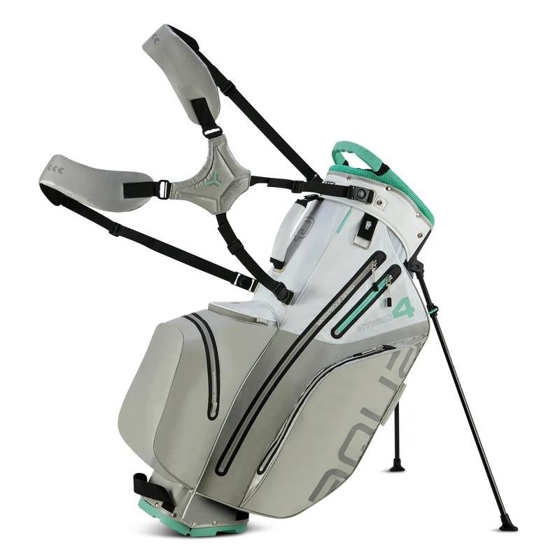 Big Max AQUA Hybrid 4 stand bag, wit/grijs/mint