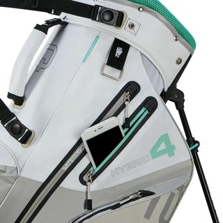 Big Max AQUA Hybrid 4 stand bag, wit/grijs/mint