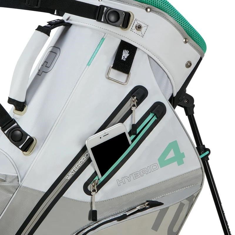 Big Max AQUA Hybrid 4 stand bag, wit/grijs/mint