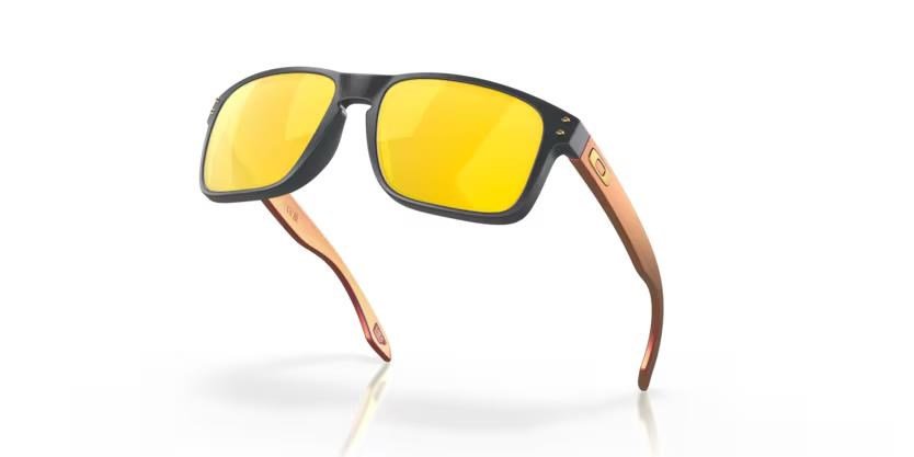 Oakley Holbrook Steel Colection Matte Carbon Prizm 24K Polarized zonnebril