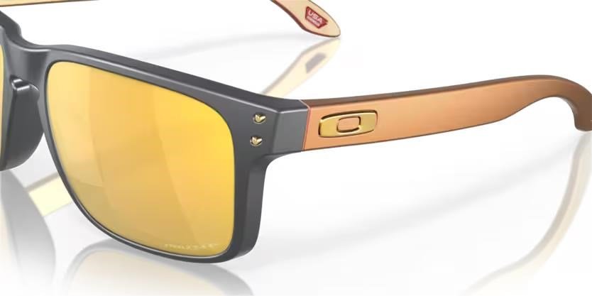 Oakley Holbrook Steel Colection Matte Carbon Prizm 24K Polarized zonnebril
