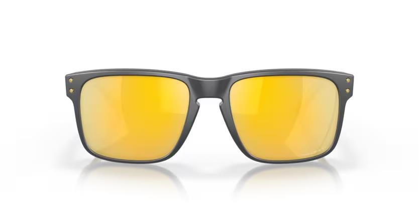 Oakley Holbrook Steel Colection Matte Carbon Prizm 24K Polarized zonnebril